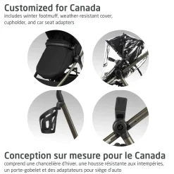 Zelia Luxe 5-in-1 Modular Travel System - New Hope Black Kids Strollers|Strollers & Trailers