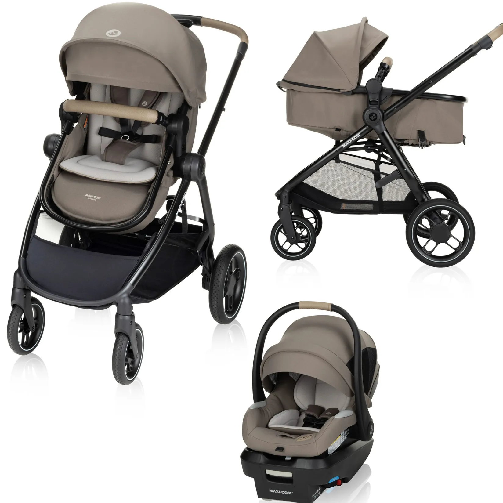New Zelia Luxe 5-in-1 Modular Travel System - Truffle Kids Strollers|Strollers & Trailers