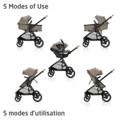 New Zelia Luxe 5-in-1 Modular Travel System - Truffle Kids Strollers|Strollers & Trailers