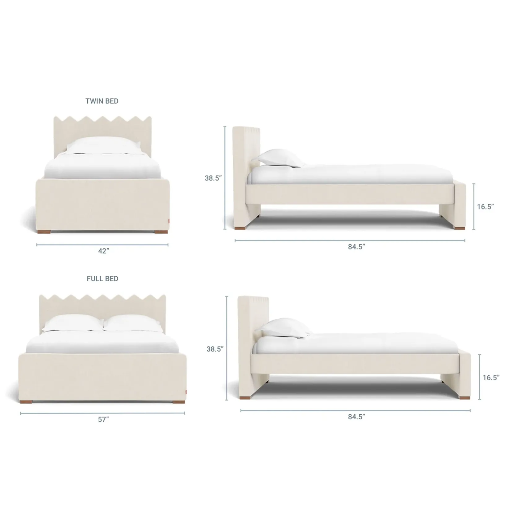 Online Ziggy Twin Bed - Dune Twin, Full & Queen Beds