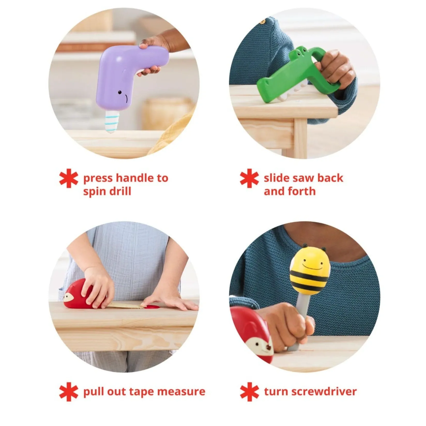 New Zoo Crew Tool Set Toy Kids Pretend Play & Imitation